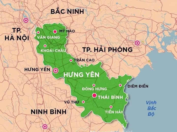 Hưng Yên dự kiến hình thành 11 đô thị sau sáp nhập