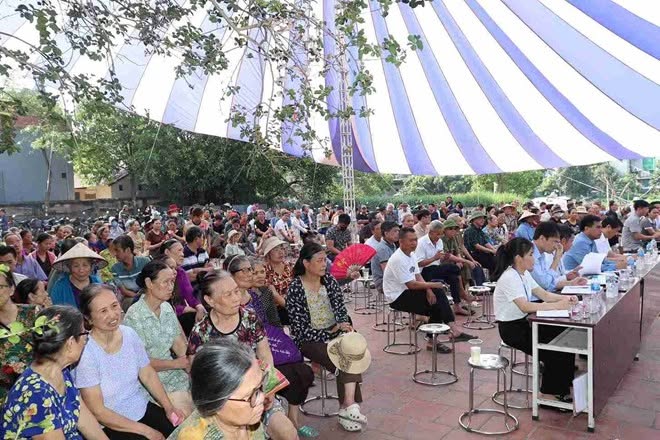 Hơn 600 hộ dân được thông tin kế hoạch thu hồi đất Dự án Sen Hồ, Hưng Yên