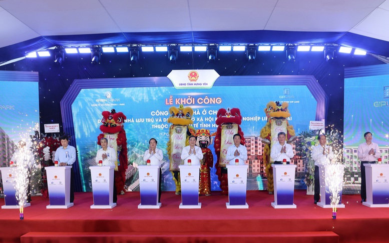 Phó Thủ tướng Thường trực Phạm Gia Túc dự khởi công 2 dự án nhà ở xã hội quy mô 7.840 căn hộ tại tỉnh Hưng Yên